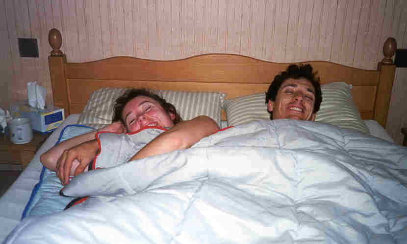 Caro in bed
